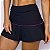 Shorts Saia Gisa Suplex Preto com Metalizado Fúcsia - Imagem 1
