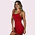 Macacão Elena Suplex Vermelho com Shallow - Imagem 1