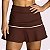 Shorts Saia Gisa Suplex Coffee com Off White - Imagem 2