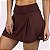 Shorts Saia Lela Suplex Coffee - Imagem 1