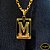 Pingente Banhado a Ouro 18k Letra M - Imagem 1