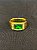 DEDEIRA COM PEDRA VERDE BANHADA A OURO 18K - Imagem 1