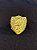 DEDEIRA ESCUDO LEÃO BANHADA A OURO 18K - Imagem 1
