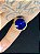 DEDEIRA COM PEDRA AZUL BANHADA OURO 18K - Imagem 2