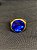 DEDEIRA COM PEDRA AZUL BANHADA OURO 18K - Imagem 1
