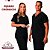Pijama Cirúrgico Masculino Hospitalar Scrub Gola V -Two Way Preto - Imagem 1