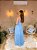 VESTIDO LONGO CORPETE CETIM SAIA MICROTULE AZUL SERENITY BN - Imagem 2