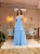 VESTIDO LONGO CREPE DE SEDA RECORTE CINTURA COSTAS VAZADA COM AMARRAÇÃO AZUL SERENITY BN - Imagem 2