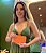 VESTIDO LONGO EM CAMADAS  ALCINHA DE REGULAGAGEM VERDE OLIVA ELAE - Imagem 2