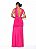 VESTIDO LONGO JERSEY COM ELASTANO RECORTE NAS LATERAIS PINK - Imagem 3