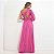 VESTIDO LONGO LUREX UM OMBRO SO SAIA PLISSADA  PINK NT - Imagem 2