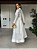 VESTIDO MIDI MANGA LONGA EM RENDA AMARRÇÃO PESCOÇO BRANCO PIM - Imagem 3