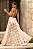 VESTIDO LONGO EM RENDA ESTAMPADA EM FORMATO GEOMETRICO HOT BRANCO SPL - Imagem 2