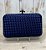 CLUTCH ACETINADA COM DETALHE TRESSE AZUL MARINHO - Imagem 1
