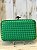 CLUTCH ACETINADA COM DETALHE TRESSE VERDE - Imagem 1