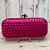 CLUTCH ACETINADA COM DETALHE TRESSE PINK - Imagem 1