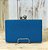CLUTCH BORDA PRATA AZUL TURQUESA - Imagem 1