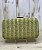CLUTCH BORDA DOURADA VERDE - Imagem 1