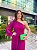 VESTIDO LONGO LUREX UM OMBRO SO SAIA PLISSADA FUCSIA NT - Imagem 3