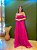 VESTIDO LONGO MICROTULE EM CAMADAS TOMARA QUE CAIA PINK KO - Imagem 1