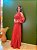 VESTIDO LONGO LUREX PLISSADO OMBRO SO TERRA COTA NT - Imagem 2