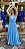 VESTIDO LONGO DECOTE V CINTO COM STRASS FENDA LATERAL AZUL SERENITY KJ - Imagem 2