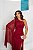 VESTIDO LONGO MICROTULE UM OMBRO SO ESTILO CAPA DETALHE LATERAL MARSALA CA - Imagem 2