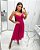 VESTIDO MIDI MICROTULE COM GLITTER ESTILO CORPETE ALÇA FINA COM REGULAGEM PINK ELAE - Imagem 3