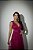 VESTIDO LONGO MICROTULE COSTAS VAZADA SAIA EM CAMADAS FUCSIA CA - Imagem 1