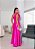 VESTIDO LONGO CETIM COM ELASTANO UM OMBRO SÓ LAÇO FENDA LATERAL PINK - Imagem 3