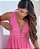 VESTIDO LONGO MICROTULE DECOTE E LATERAIS EM TULE ROSA CHICLET - Imagem 2