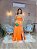 VESTIDO LONGO ZIBELINE TOMARA QUE CAIA FENDA LATERAL CORAL - Imagem 1