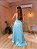 VESTIDO LONGO ZIBELINE TOMARA QUE CAIA FENDA LATERAL VERDE TIFFANY - Imagem 3