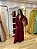 VESTIDO LONGO MICROTULE DECOTE E LATERAIS EM TULE ESTILO CAPA MARSALA - Imagem 1
