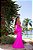 VESTIDO LONGO SEDA OMBRO SÓ COM FENDA PINK JM - Imagem 2