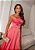 VESTIDO LONGO ZIBELINE TOMARA QUE CAIA DRAPEADO COM FENDA CORAL - Imagem 2