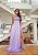 VESTIDO LONGO ZIBELINE TOMARA QUE CAIA DRAPEADO COM FENDA LILAS - Imagem 1