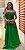 VESTIDO LONGO VISCOSE TOQUE DE SEDA  ALCINHA REGULAVEL BUSTO FLOR VERDE OLIVA - Imagem 1