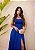 VESTIDO LONGO ZIBELINE TOMARA QUE CAIA FENDA LATERAL  AZUL ROYAL - Imagem 1