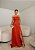 VESTIDO LONGO LUREX TOMARA QUE CAIA COM DRAPEADO BUSTO TERRA COTA - Imagem 1