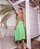 VESTIDO MIDI CREPE BUSTO EM  V COM AMARRAÇÃO NAS COSTAS VERDE LIMÃO - Imagem 3
