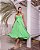 VESTIDO MIDI CREPE BUSTO EM  V COM AMARRAÇÃO NAS COSTAS VERDE LIMÃO - Imagem 2