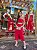 CONJUNTO TRICOLINHO CROPPED E SAIA COM BOLSO VERMELHO - Imagem 1