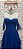 VESTIDO LONGO MICROTULLE CORPO ESTRUTURADO DCT CORAÇÃO C/ MANGUINHA E CAMADAS EM BAIXO AZUL BIC PL - Imagem 2