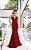 VESTIDO LONGO CREPE DE MALHA TOMARA QUE CAIA DECOTE PROFUNDO ESTILO SEREIA MARSALA - Imagem 1