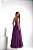 VESTIDO LONGO MICROTULE COM GLITTER TOMARA QUE CAIA DRAPEADO BUSTO ROXO BI - Imagem 3