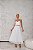 CONJUNTO CROPPED ESTILO CORSET E SAIA MIDI MIX DE RENDAS BRANCO - Imagem 3