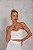 CONJUNTO CROPPED ESTILO CORSET E SAIA MIDI MIX DE RENDAS BRANCO - Imagem 4