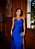 VESTIDO LONGO JERSEY TOMARA QUE CAIA COM DECOTE V FENDA LATERAL AZUL ROYAL - Imagem 2