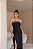 VESTIDO NEW MIDI ALFAIATARIA TOMARA QUE CAIA DETALHE DE BOTÕES FENDA LATERAL PRETO DOT - Imagem 2